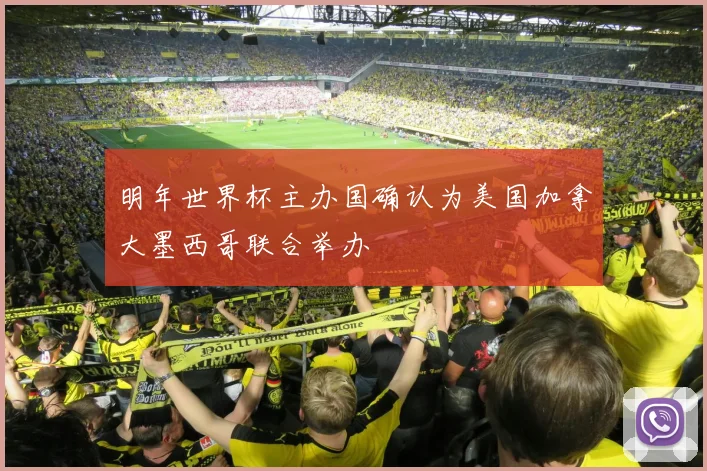 明年世界杯主办国确认为美国加拿大墨西哥联合举办